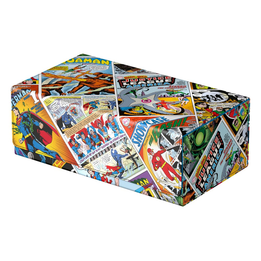 Das DC Justice League™ Collectors Case im Vintage Comics Design von Squaroes