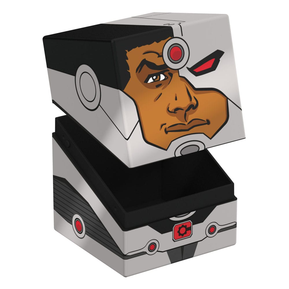 Die öffnente Cyborg™ Deck Box der Squaroe DC Justice League™