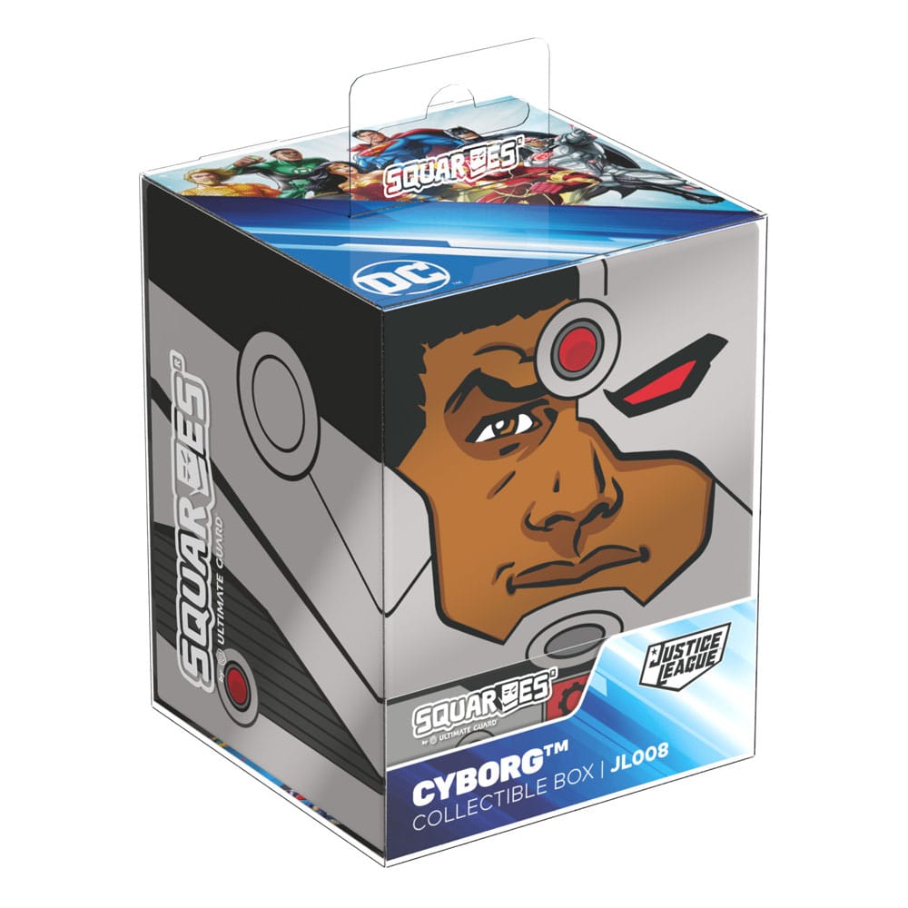 Die Cyborg™ Deck Box der Squaroe DC Justice League™ in der Produktverpackung