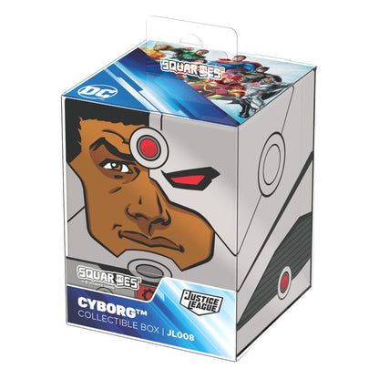 Die Cyborg™ Deck Box der Squaroe DC Justice League™ in der Produktverpackung