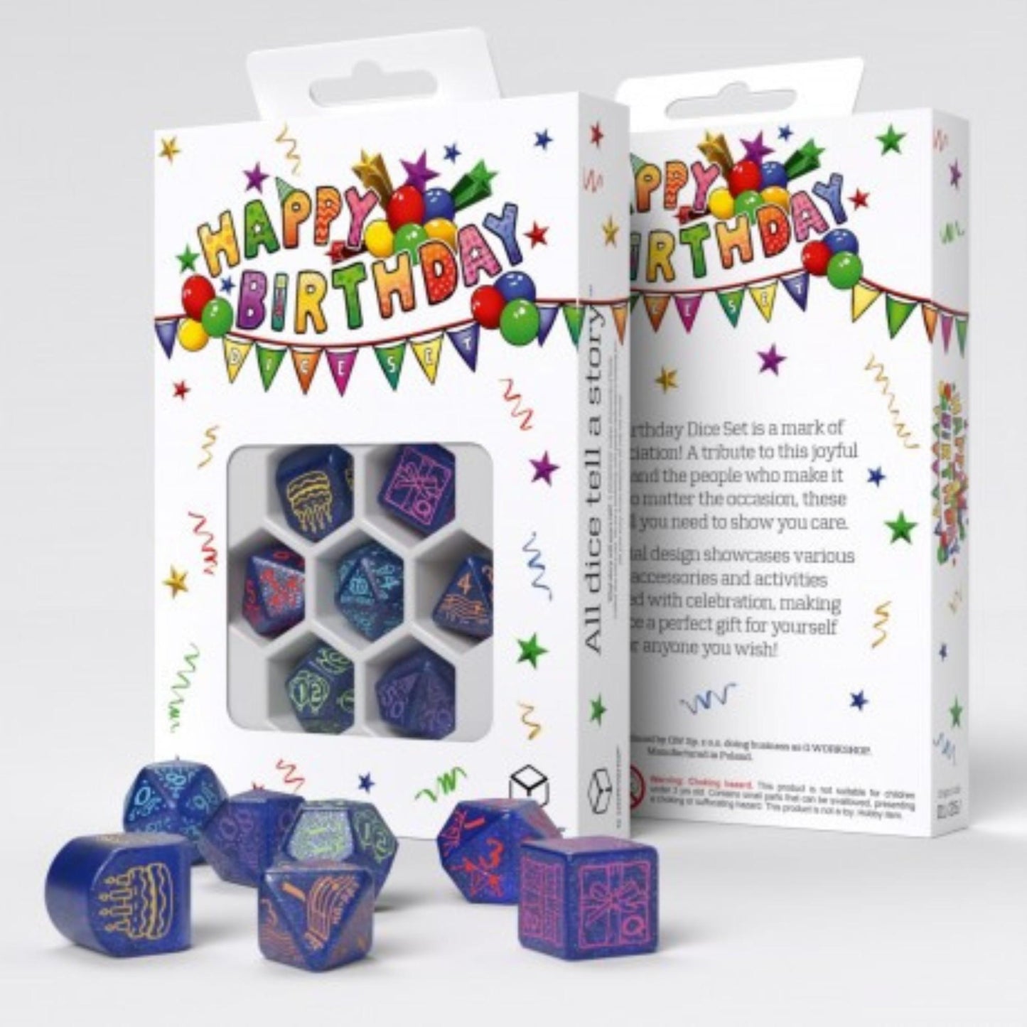 Q Workshop Premium RPG Dice Set – 7-teiliges Themen-Würfelset