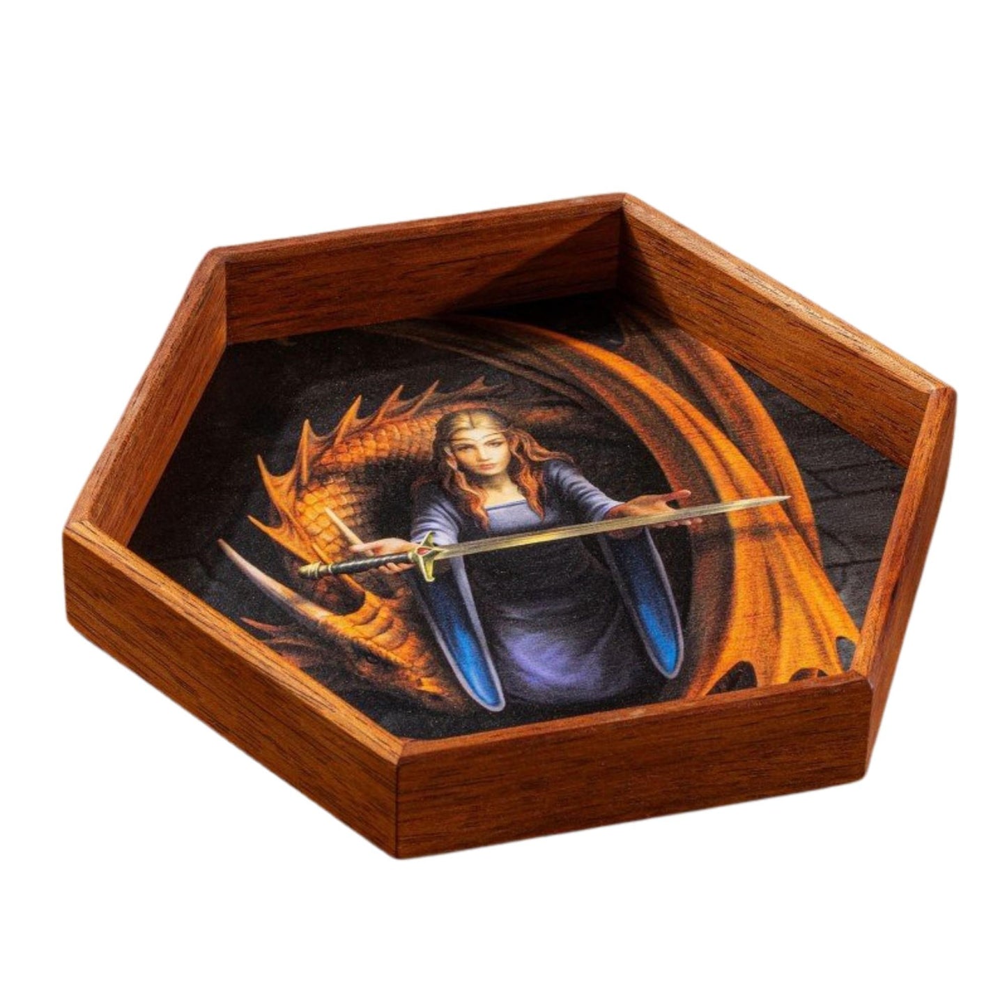 Q Workshop – Anne Stokes Dice Tray aus Bodo-Holz