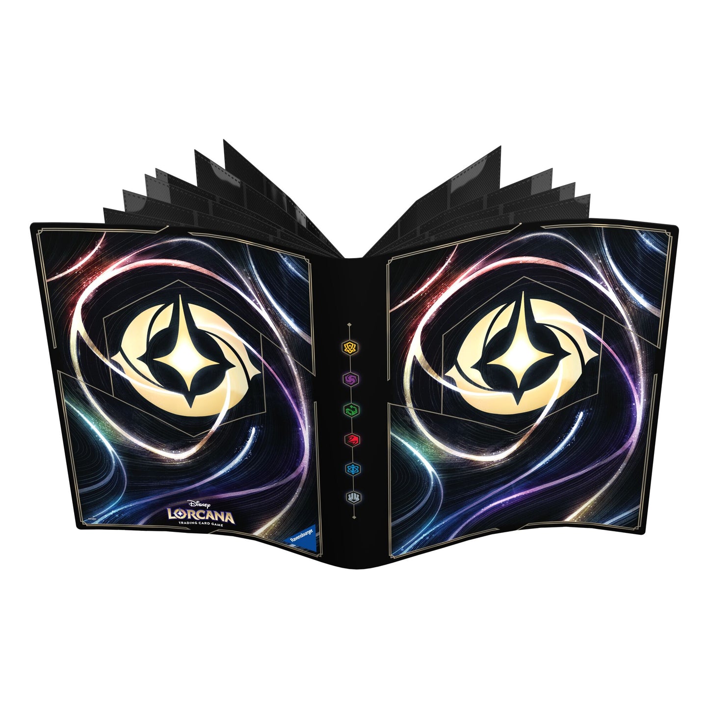 Das 9 Pocket Sammelalbum von Disney Lorcana mit dem Lorcana Design