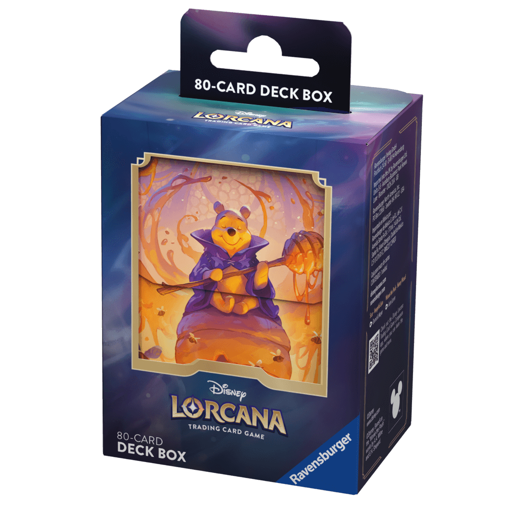 80 Karten Deck Box mit Pooh Artwork von Disney Lorcana TCG Azurblaues Meer