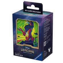 80 Karten Deck Box mit Scar Artwork von Disney Lorcana TCG Azurblaues Meer