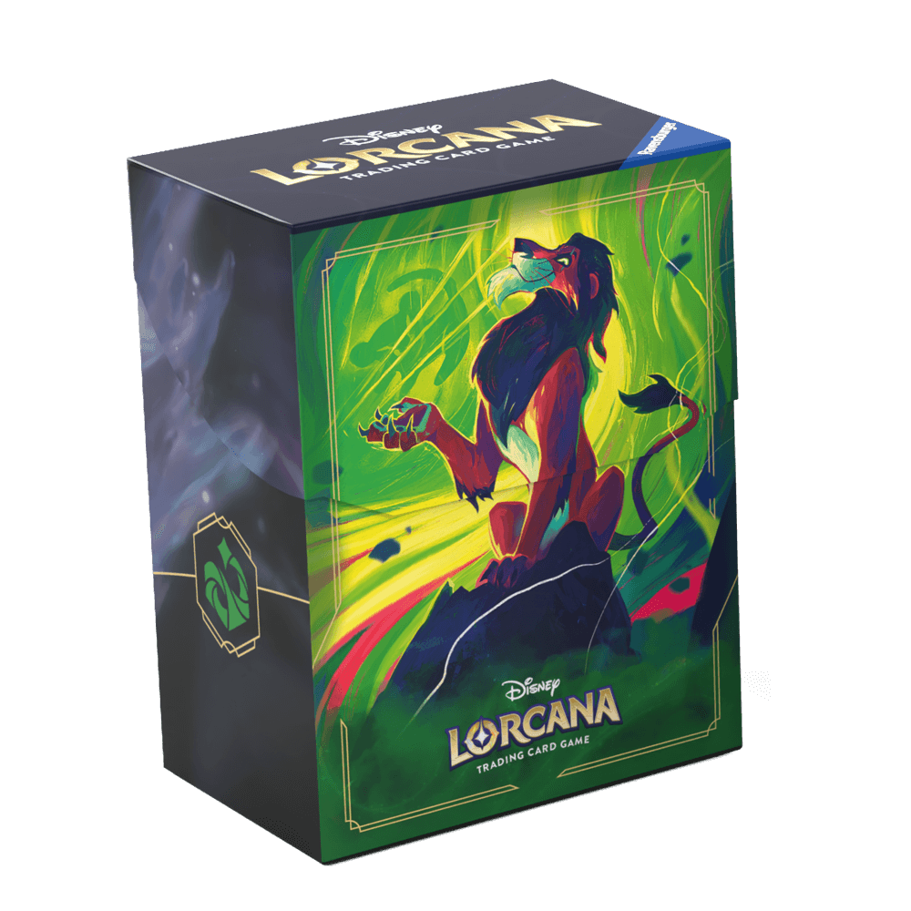 Disney Lorcana TCG Deckbox Scar aus der Erweiterung Azurblaues Meer