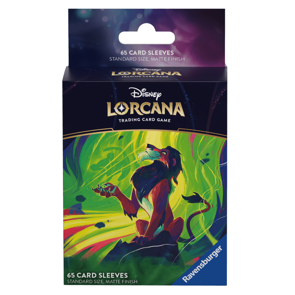 Disney Lorcana TCG Azurblaues Meer - 65 Card Sleeves mit Scar Artwork