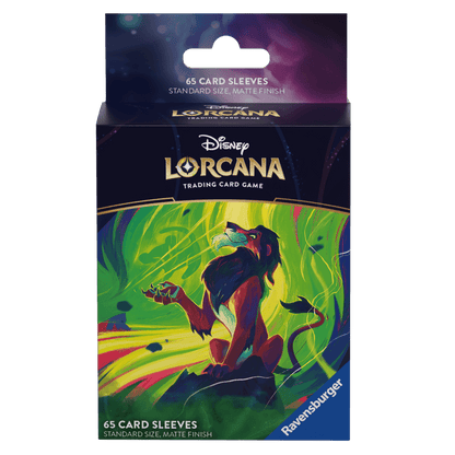 Disney Lorcana TCG Azurblaues Meer - 65 Card Sleeves mit Scar Artwork