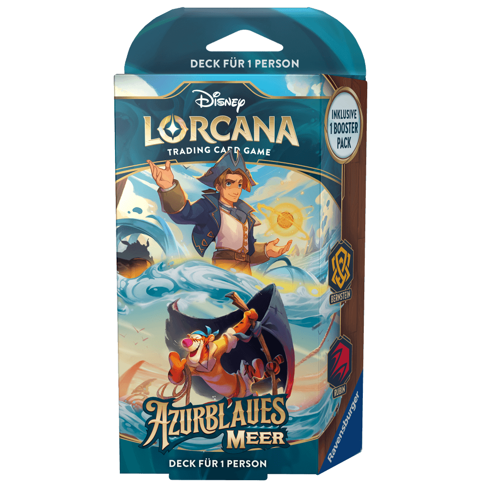 Disney Lorcana TCG Starterdeck Bernstein/Rubin der Erweiterung Azurblaues Meer