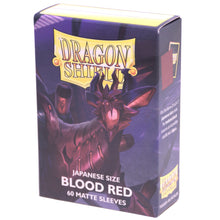 60 Dragon Shield Sleeves Matte Blood Red – Japanese Size