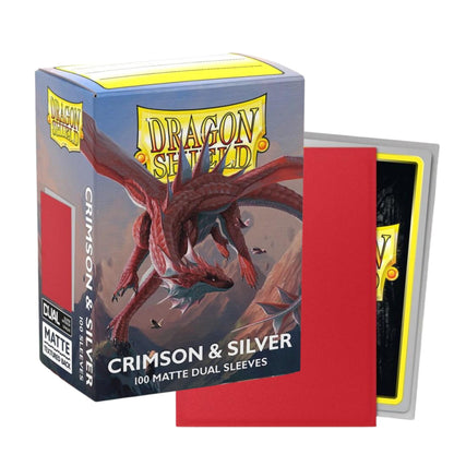 Dragon Shield - Standard Matte Dual Silver Sleeves (100 Hüllen)