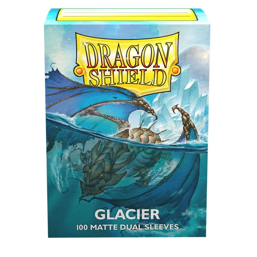 Dragon Shield – 100 Standard Size Matte Dual Sleeves Glacier