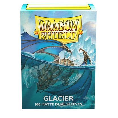 Dragon Shield – 100 Standard Size Matte Dual Sleeves Glacier
