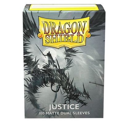 Dragon Shield – 100 Standard Size Matte Dual Sleeves Justice