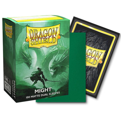 Dragon Shield – 100 Standard Size Matte Dual Sleeves Might