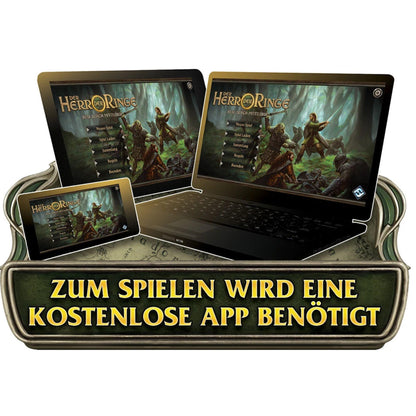 Fantasy Flight Games – The Lord of the Rings: Journeys in Middle-earth Core Game (German Edition)