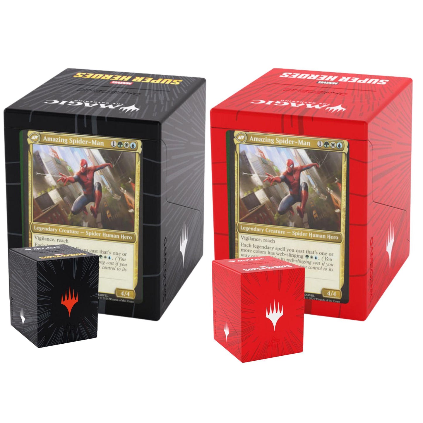 Gamegenic Bastion 100+ XL Deck Box – MTG Marvel Super Heroes – Comic Burst Edition
