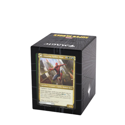 Gamegenic Bastion 100+ XL Deck Box – MTG Marvel Super Heroes – Comic Burst Edition