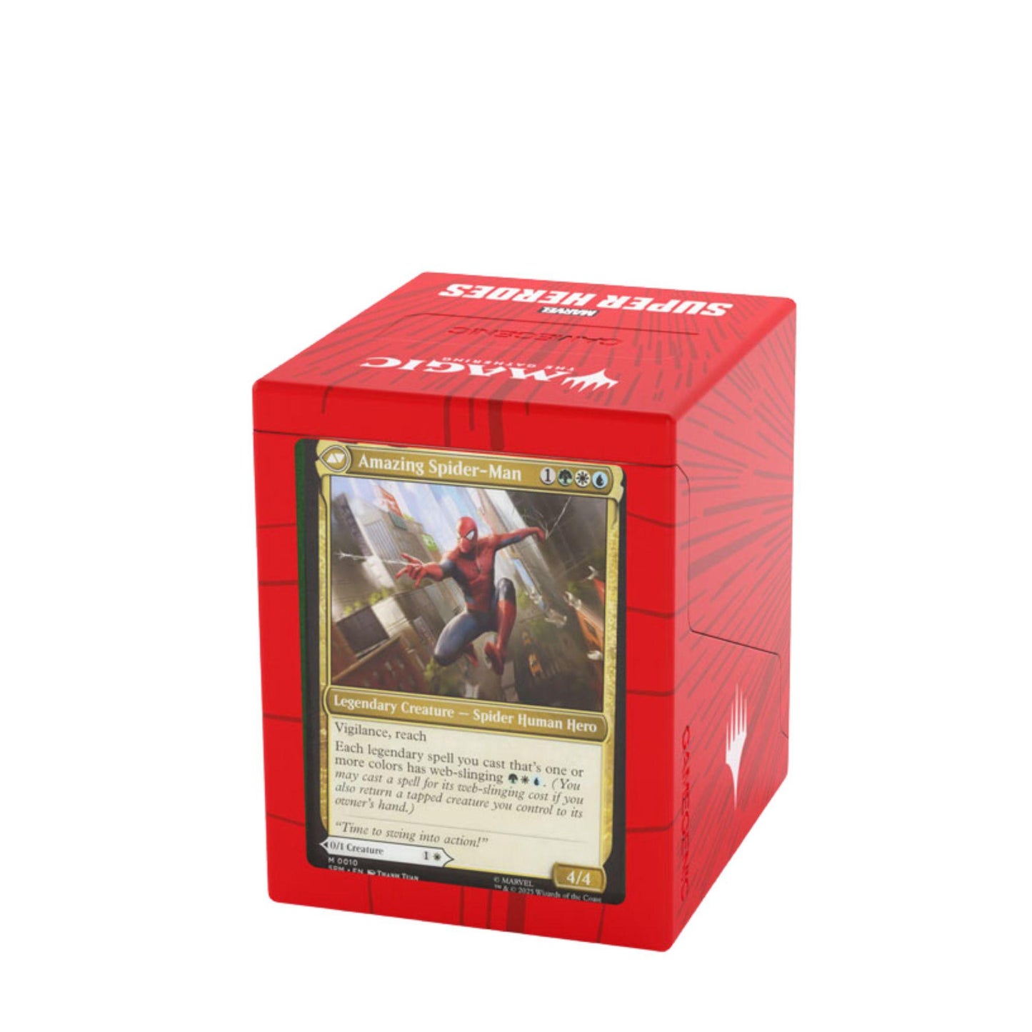 Gamegenic Bastion 100+ XL Deck Box – MTG Marvel Super Heroes – Comic Burst Edition