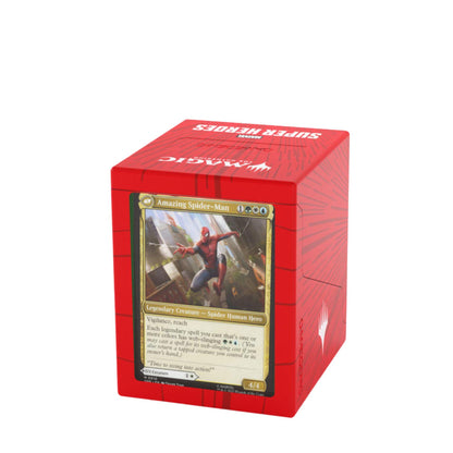 Gamegenic Bastion 100+ XL Deck Box – MTG Marvel Super Heroes – Comic Burst Edition