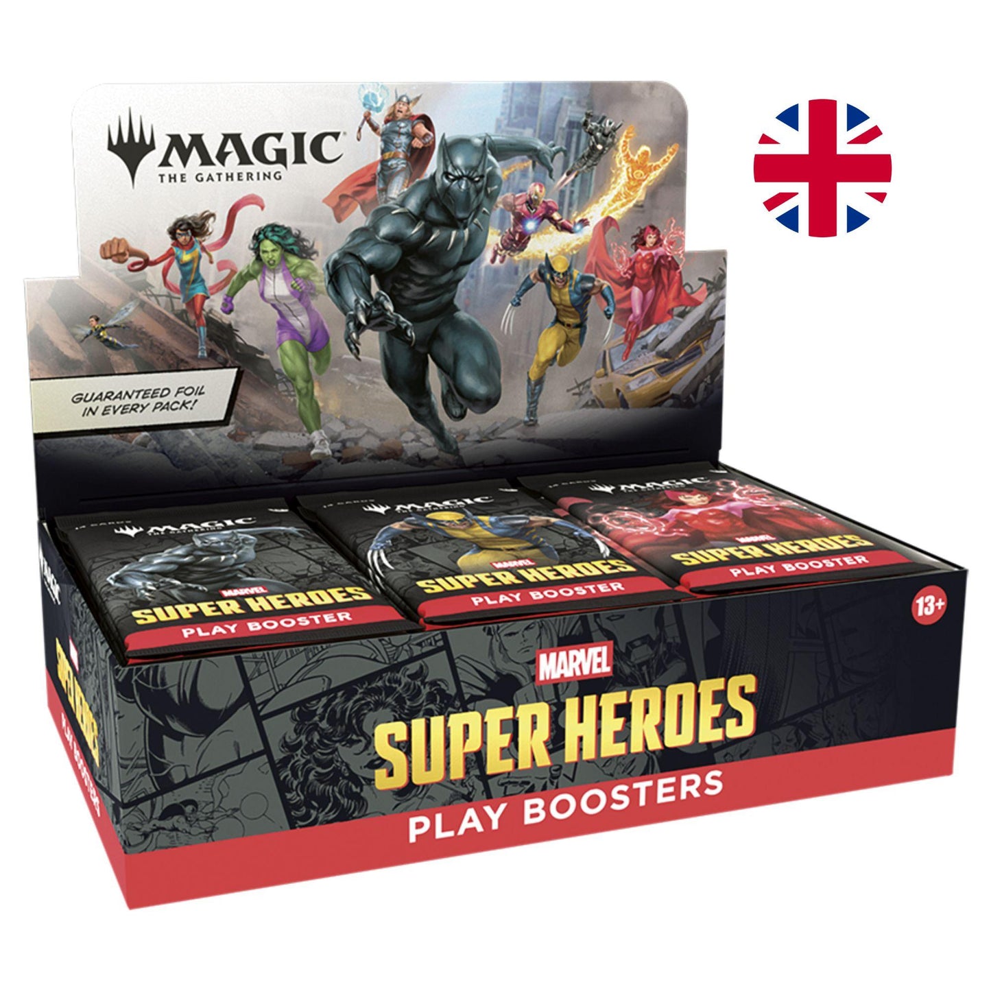 Magic: The Gathering – Marvel Super Heroes Play Booster Display (English)
