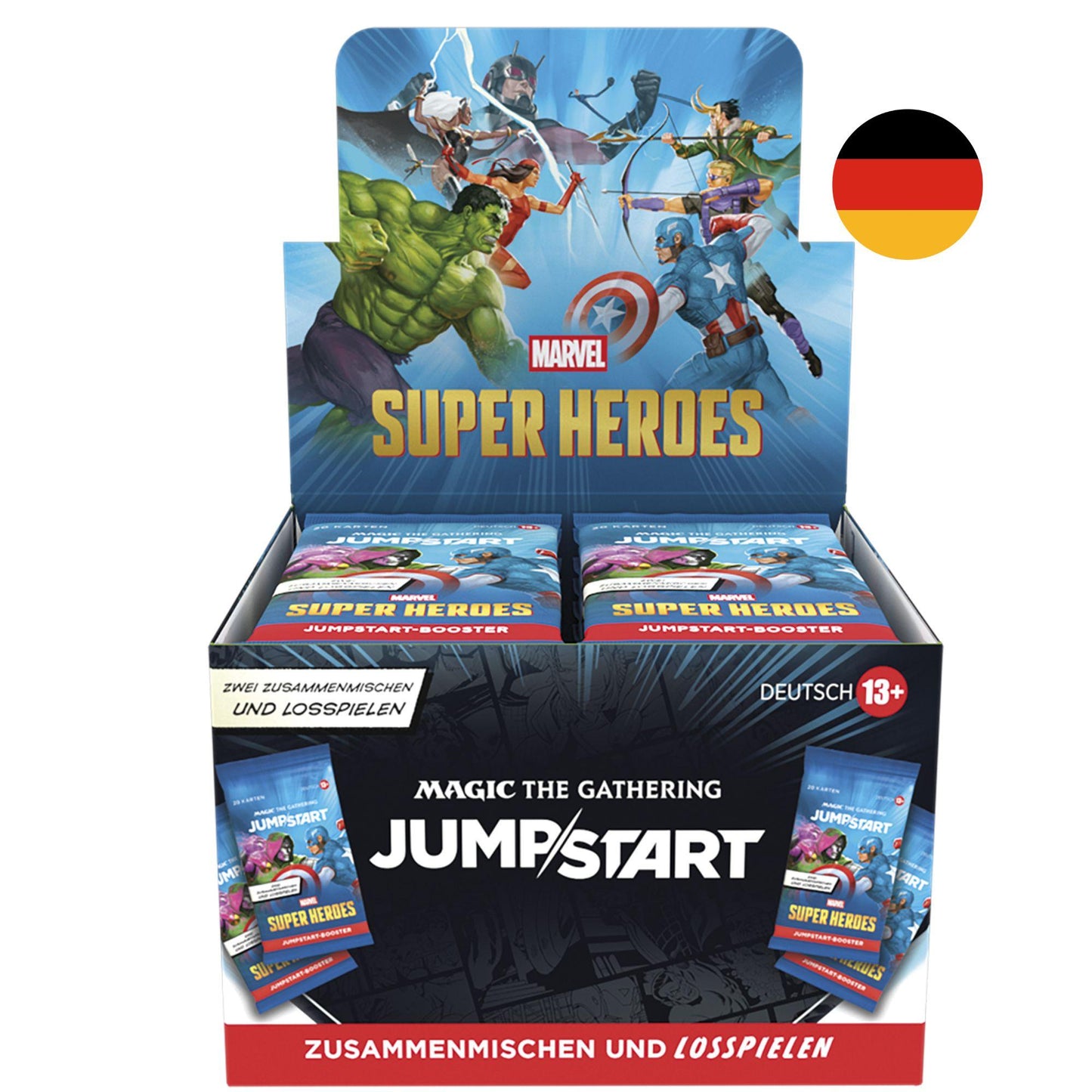 Magic: The Gathering Marvel Super Heroes Jumpstart Booster Display (German Edition)
