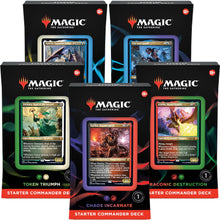 mtg intro commander decks Magic The Gathering Starter Deck Magics most popular multiplayer format MTG: Starter Commander Deck
