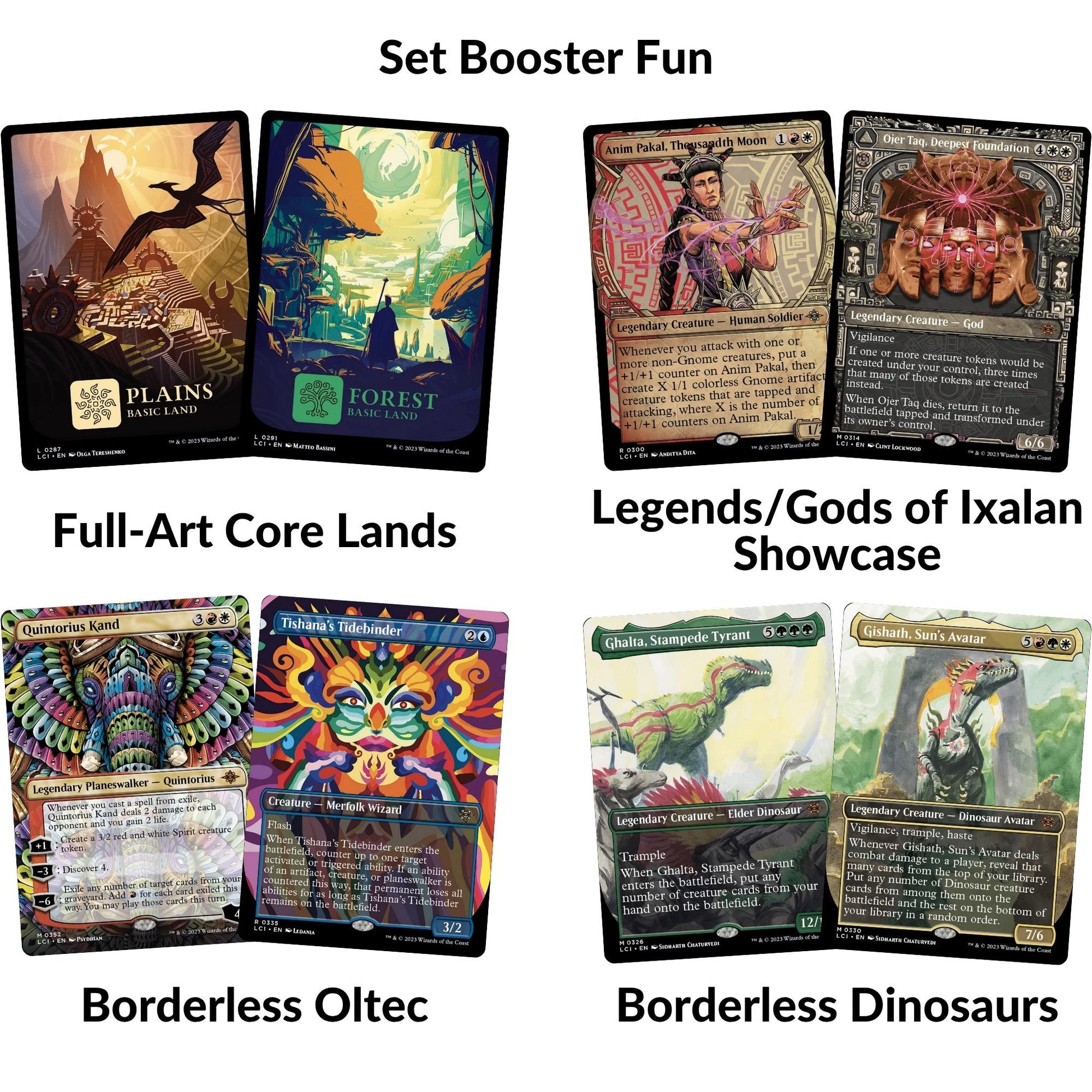 The Lost Caverns of Ixalan Set Booster Box 30 Booster & Box Topper The Lost Caverns of Ixalan Set Booster Box 30 Booster & Box Topper