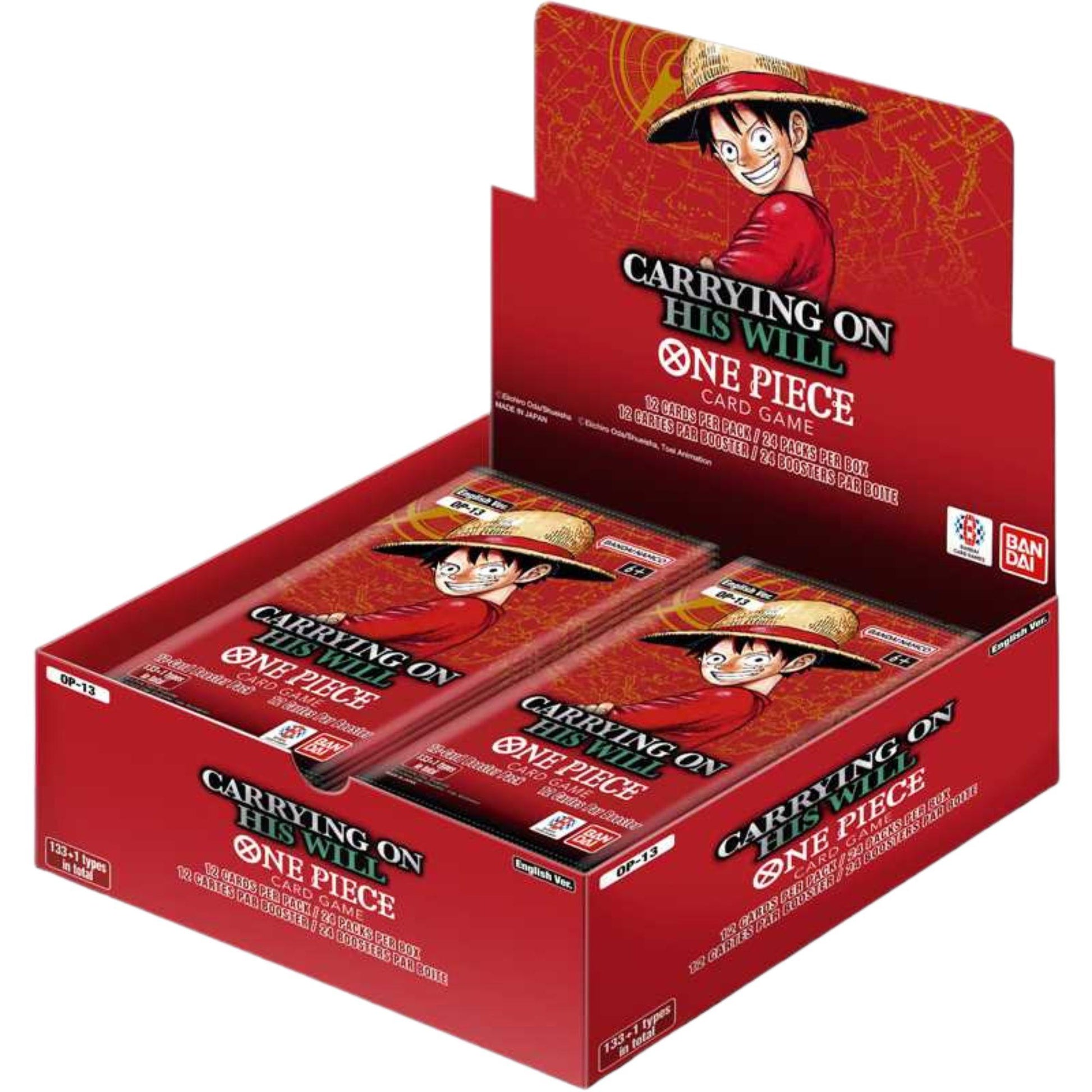 One Piece Card Game - Carrying on his Will | OP13 Booster Box One Piece Card Game - Carrying on his Will | OP13 Booster Box