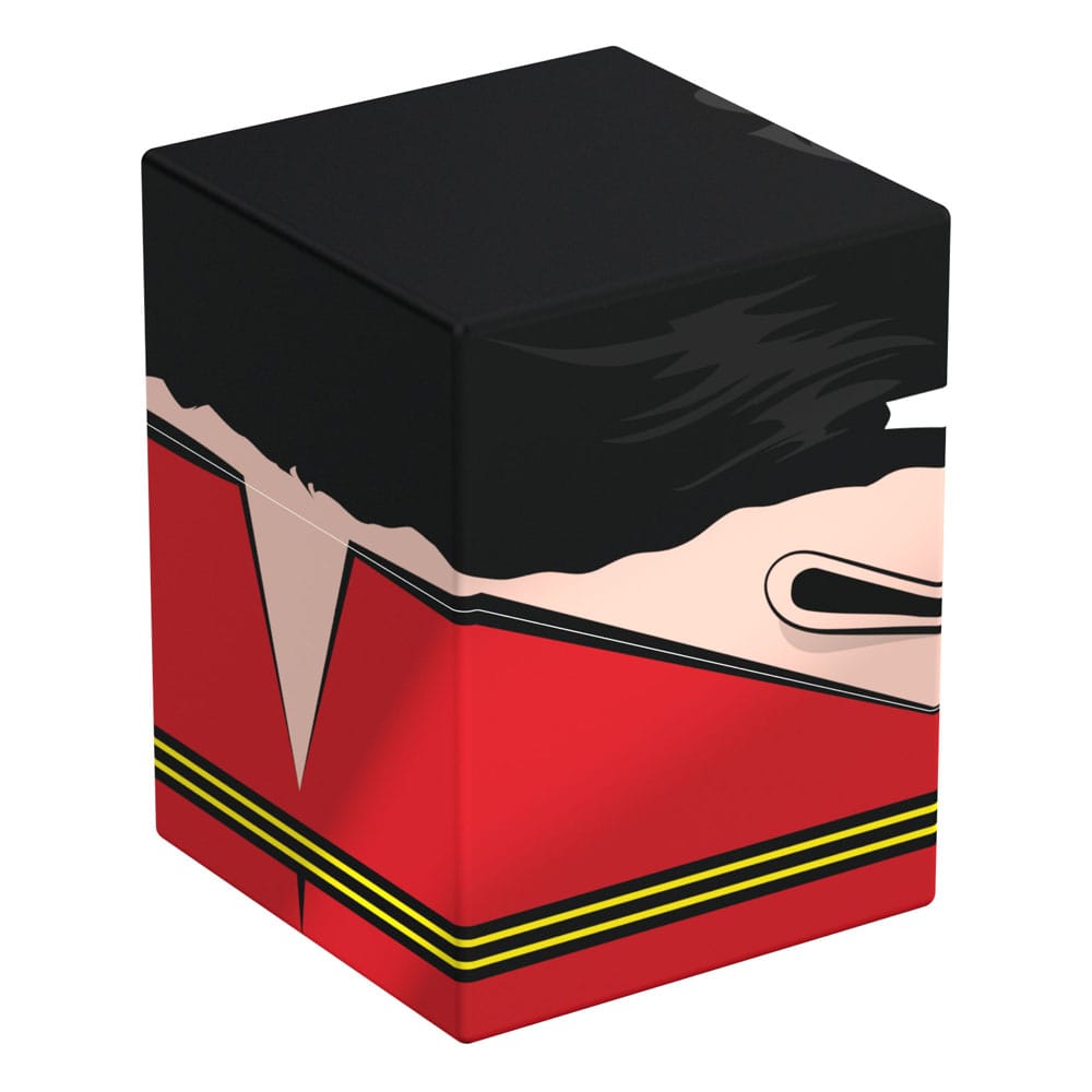 Die Rückseite der Plastic Man™ Deck Box der Squaroe DC Justice League™