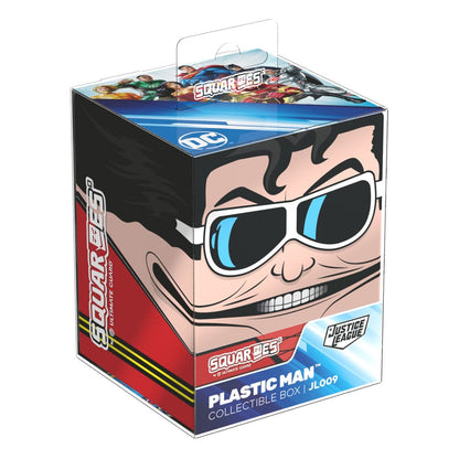 Die Plastic Man™ Deck Box der Squaroe DC Justice League™ in der Produktverpackung