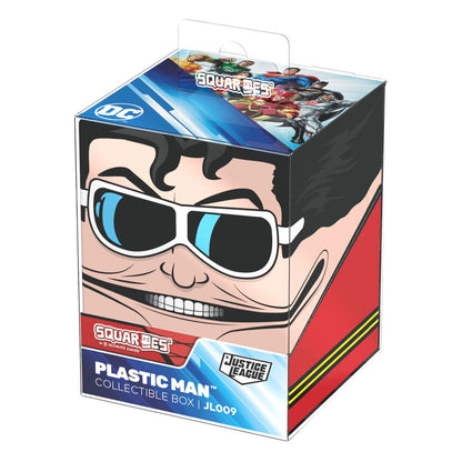 Die Plastic Man™ Deck Box der Squaroe DC Justice League™ in der Produktverpackung