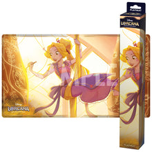 Die Spielmatte von Disney Lorcana mit Rapunzel Artwork