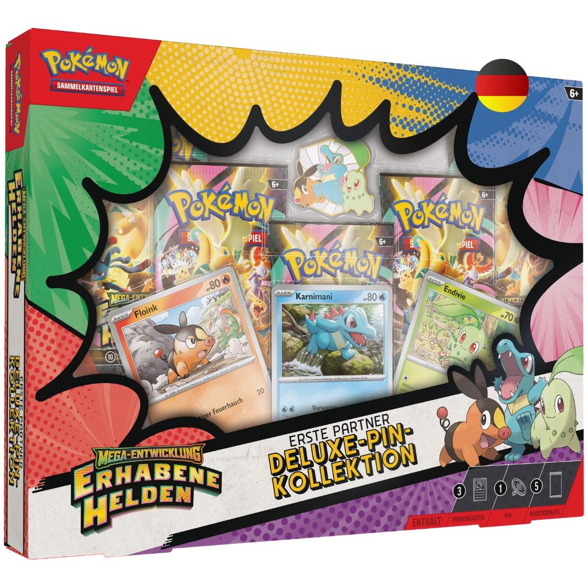 Pokémon TCG – Erhabene Helden Erste Partner Deluxe-Pin-Kollektion (Deutsch)
