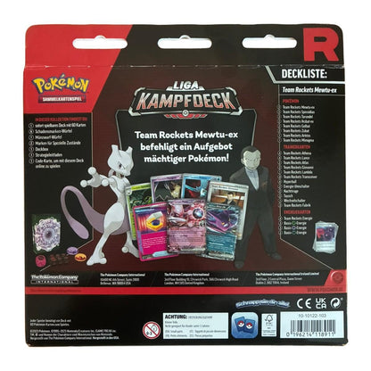 Pokémon TCG Liga Kampfdeck – Team Rockets Mewtu-ex – DE