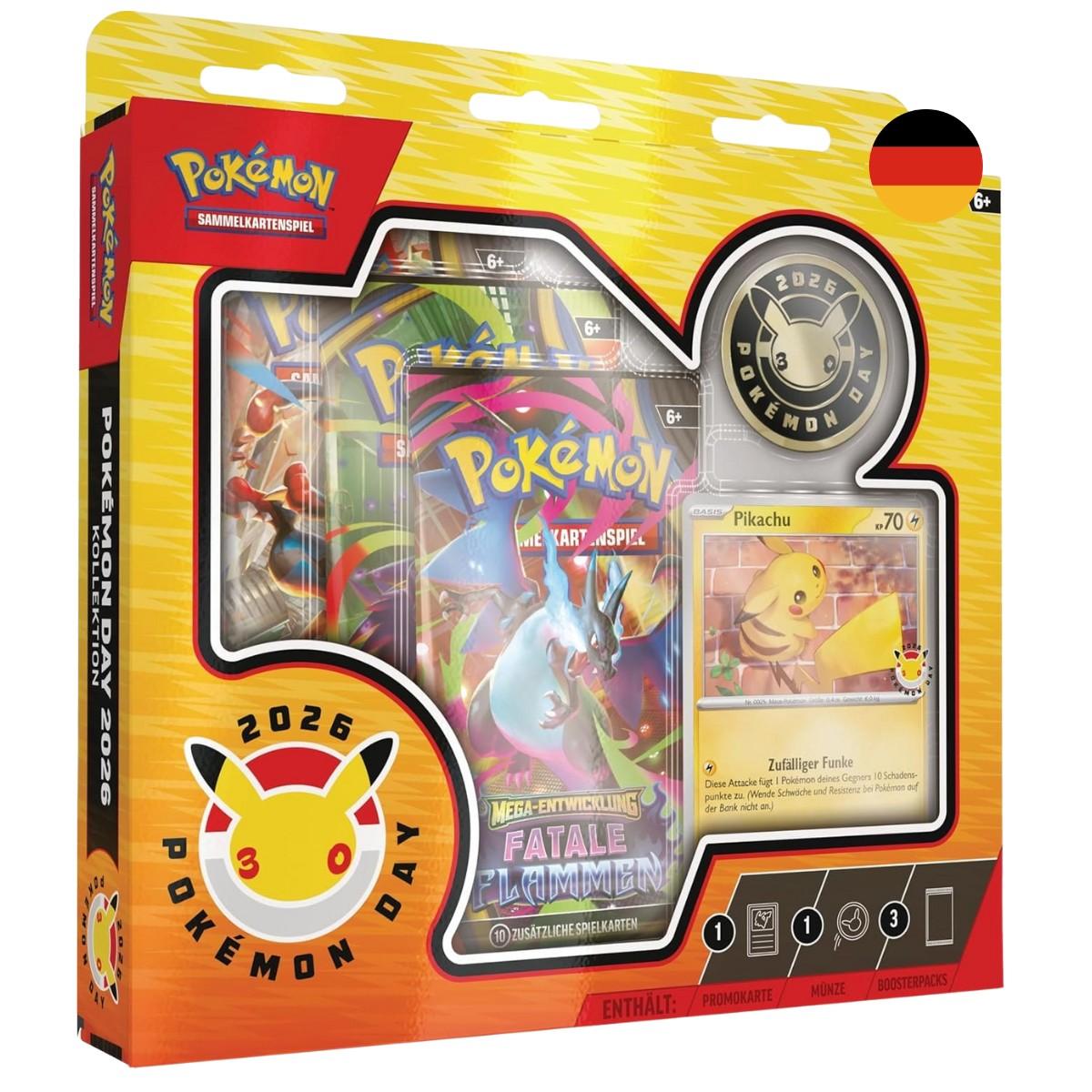 Pokémon TCG Celebration Bundle – 25th Celebration Deck Box & Pokémon Day 2026 Kollektion – DE