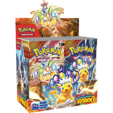 Das Booster Display der Pokémon Erweiterung Stürmische Funken