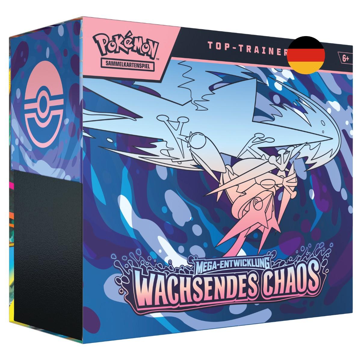 Pokémon TCG: ME04 Wachsendes Chaos – Top-Trainer-Box (Deutsch)