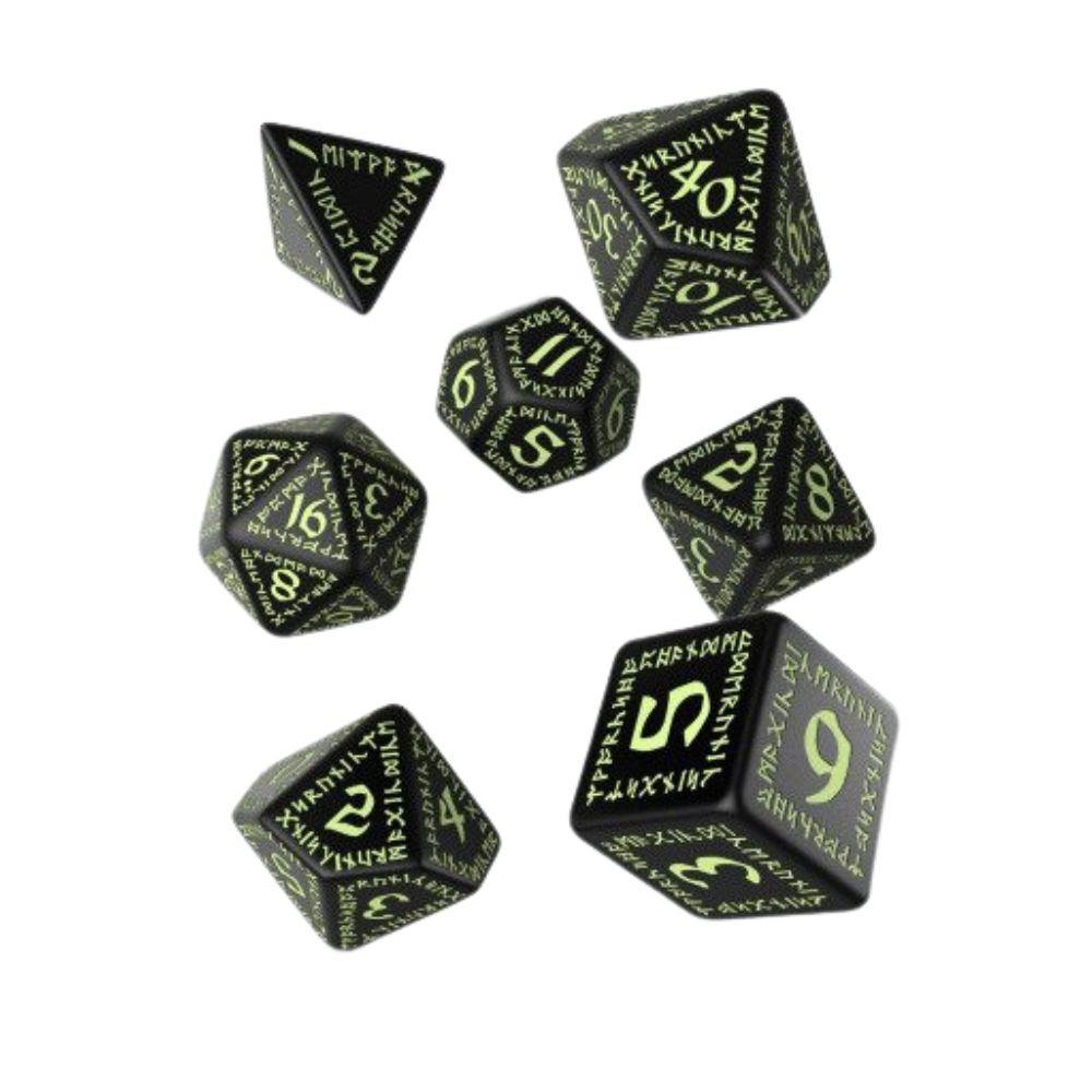 Q-Workshop – Runic 7-teiliges Polyedrisches RPG Würfelset