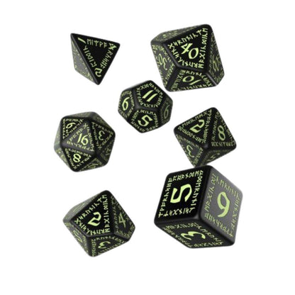 Q-Workshop – Runic 7-teiliges Polyedrisches RPG Würfelset