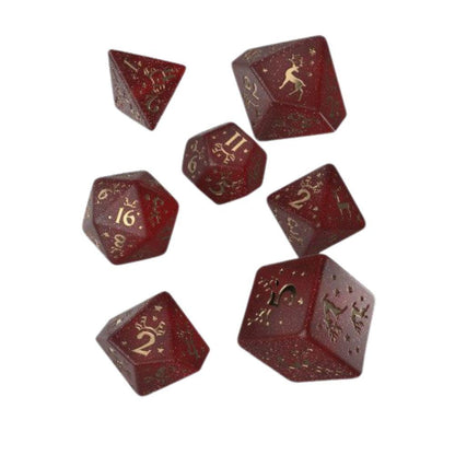 Q Workshop Premium RPG Dice Set – 7-teiliges Themen-Würfelset