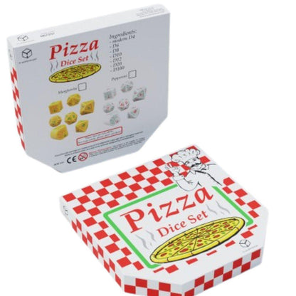 Q-Workshop – Pizza: Margherita 7-teiliges Polyedrisches RPG Würfelset