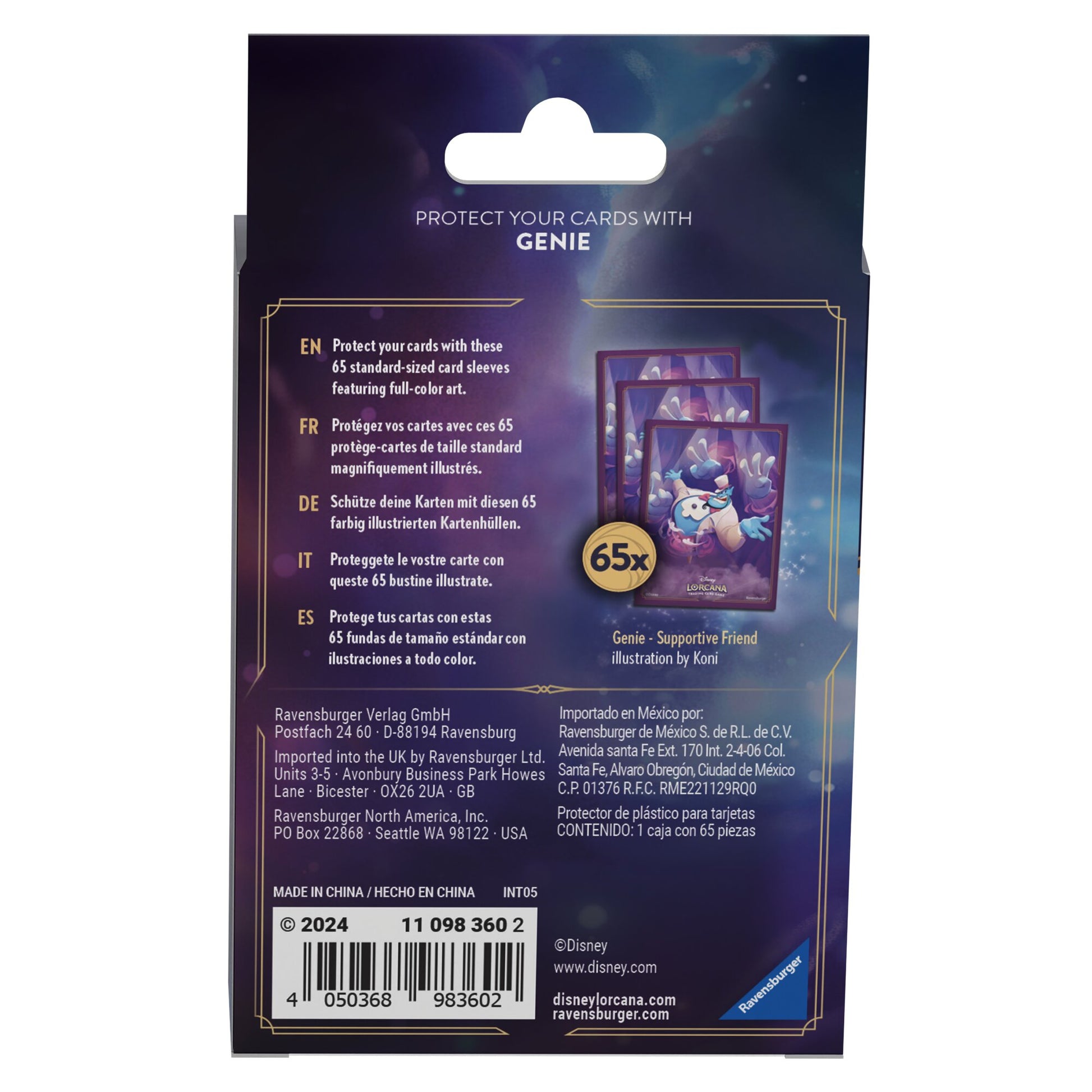 Disney Lorcana: Genie Card Sleeves | Ursula's Return Edition Disney Lorcana: Genie Card Sleeves | Ursula's Return Edition