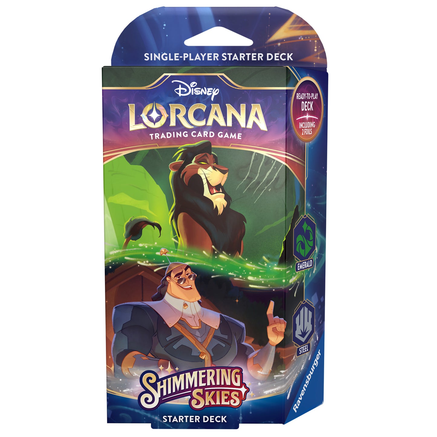 Disney Lorcana Starter Deck Smaragd Stahl in Englisch