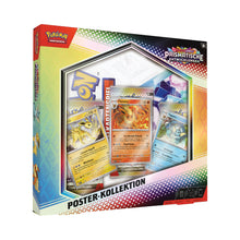 Pokemon TCG - Prismatische Entwicklungen Poster Kollektion mit 3 Pokemon Promo-Karten Blitza Flamara & Aquana