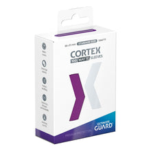 Die Produktverpackung der Standard Size Cortex Sleeves von Ultimate Guard in der Farbe Violett