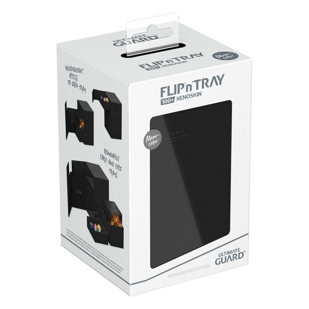 Ultimate Guard Flip'n'Tray 100+ Xenoskin Schwarz Deckbox in Originalverpackung