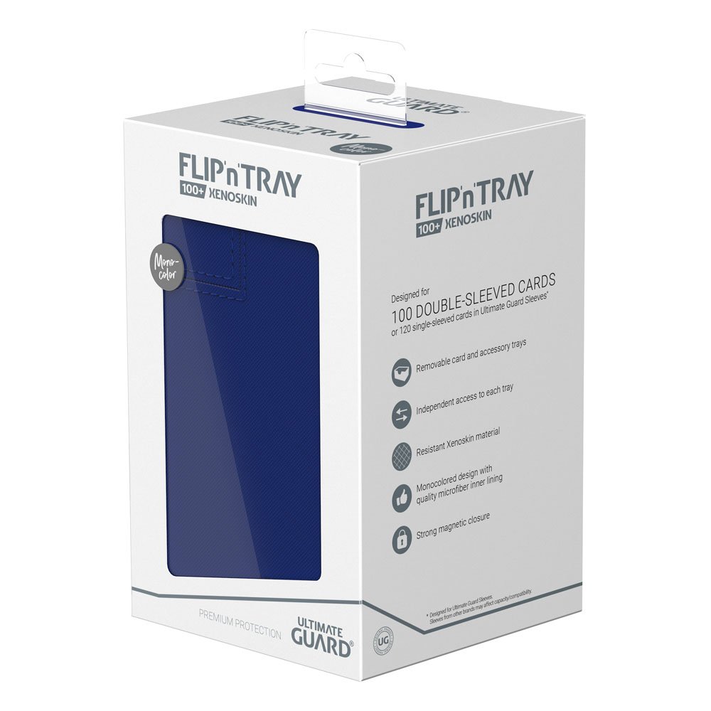 Ultimate Guard Flip'n'Tray 100+ Xenoskin Blau Deckbox in Originalverpackung