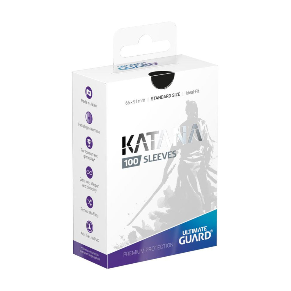 Ultimate Guard Katana: 100 Sleeves - Standard Size Black