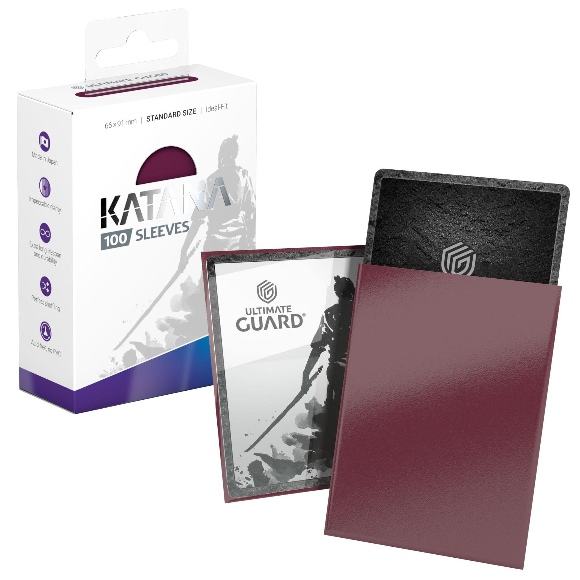 Ultimate Guard 100 - Katana Sleeves Standard Size - Red Ultimate Guard 100 - Katana Sleeves Standard Size - Red